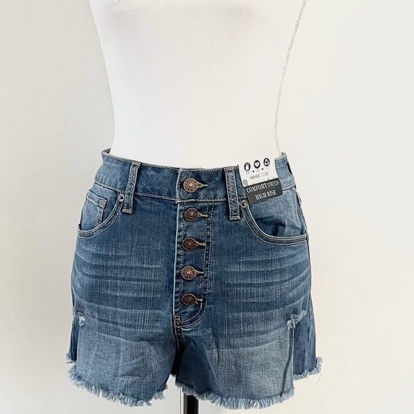 New Women’s REWASH Exposed Button Shorts Size 7/28 - Picture 4 of 11